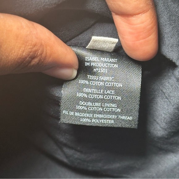 Isabel Marant Etoile Boho Embroidered Black Tribal Print Cotton Skirt Size 38 - Picture 9 of 16